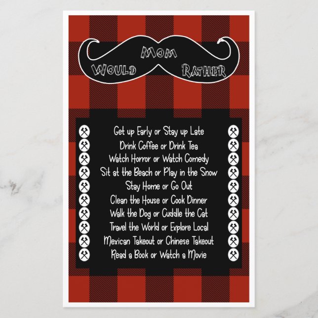 Would Mum Rather Little Lumberjack Baby Shower (Front)