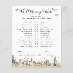Would Mummy Rather   Baby Shower Game