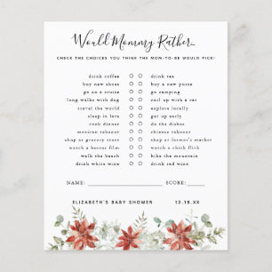 Would Mummy Rather   Baby Shower Game