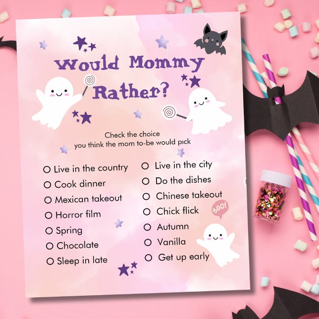 Would Mummy Rather | Halloween Baby Shower Game (Creator Uploaded)