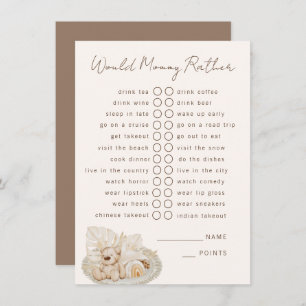 Would Mummy Rather Party Game Enclosure Card