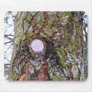 Would Not Wood Knot Mouse Mat