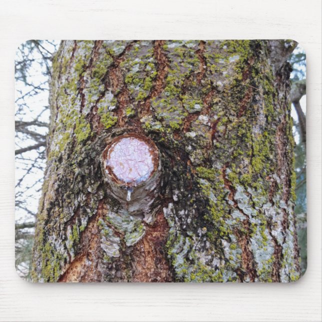 Would Not Wood Knot Mouse Mat (Front)