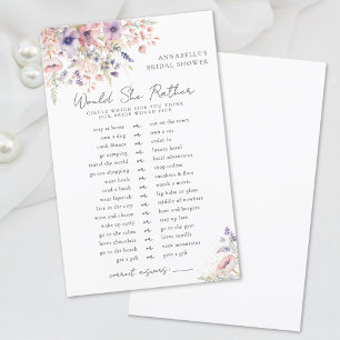 Would Rather Wildflower Bridal Shower