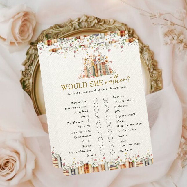 Would She Rather Bridal Shower Game-New chapter (Creator Uploaded)