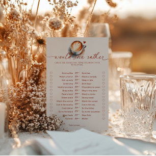 Would She Rather Coffee Bridal Shower Game 