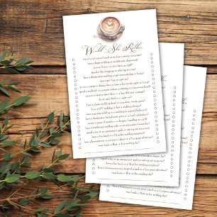 Would she rather coffee fall bridal shower game