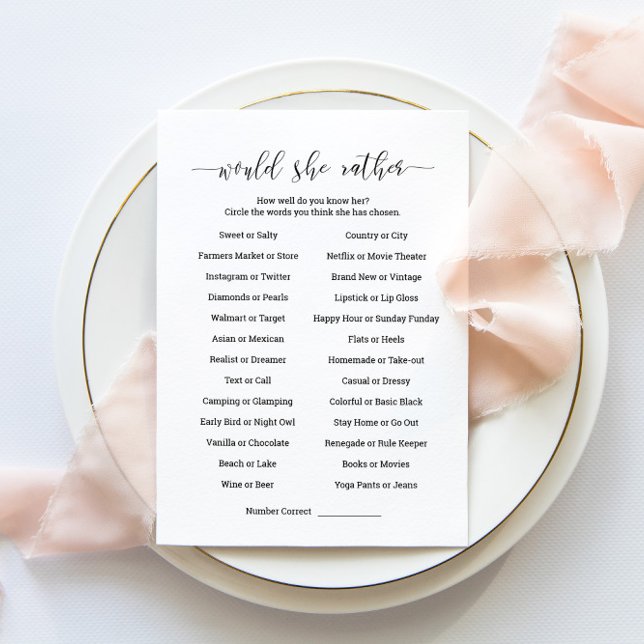 Would She Rather Game Card (Creator Uploaded)