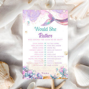 Would She Rather Mermaid Shower Game
