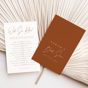 Would She Rather Terracotta Bridal Shower Game