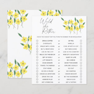 Would She Rather Wildflowers game