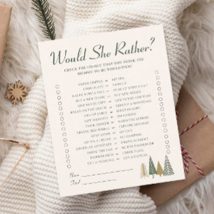 Would She Rather Winter Baby Shower Game