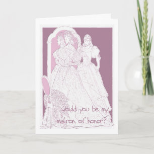 would you be my matron of honour invitation