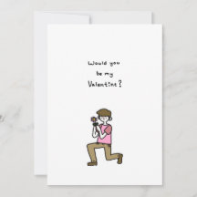 Would You Be My Valentine? A Boy With a Flower
