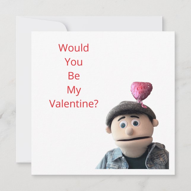 Would You Be My Valentine? Holiday Card (Front)