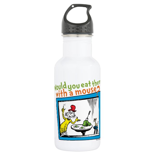 Would You Eat Them With A Mouse? 532 Ml Water Bottle (Front)