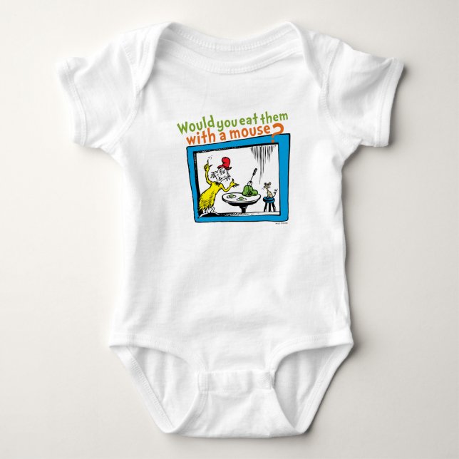Would You Eat Them With A Mouse? Baby Bodysuit (Front)