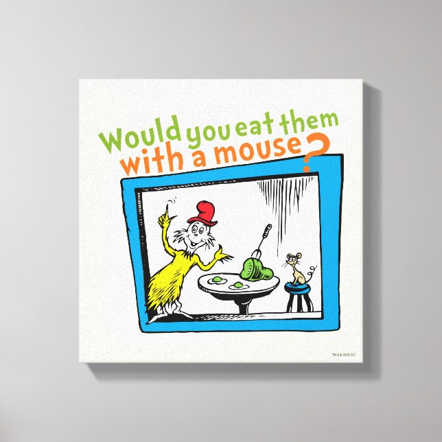 Would You Eat Them With A Mouse? Canvas Print (Front)