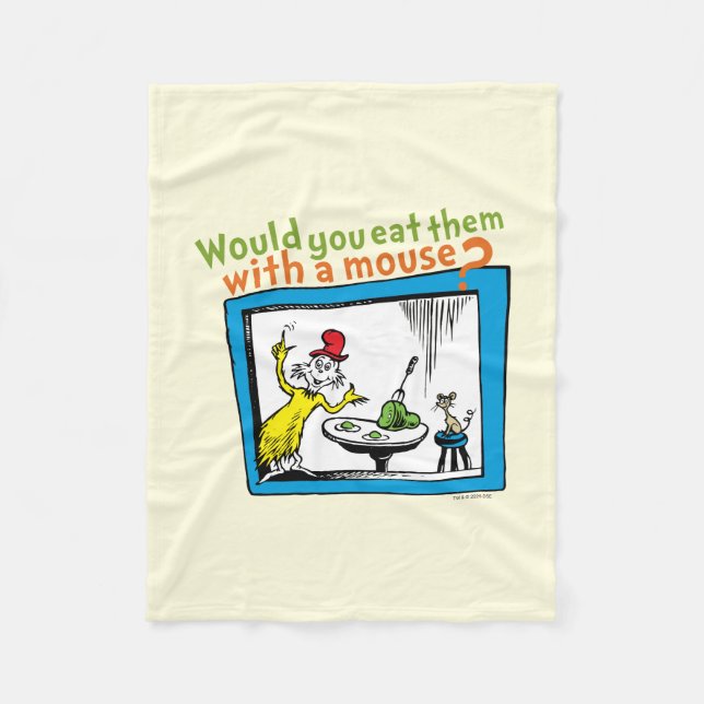 Would You Eat Them With A Mouse? Fleece Blanket (Front)