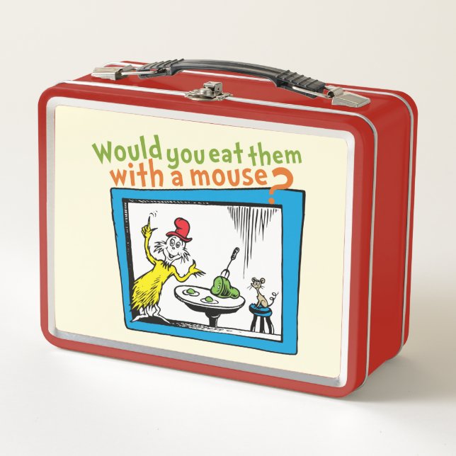 Would You Eat Them With A Mouse? Metal Lunch Box (Front)