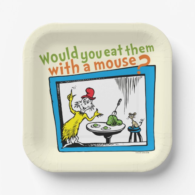 Would You Eat Them With A Mouse? Paper Plate (Front)