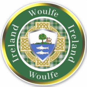 Woulfe Irish Shield/Celtic Cross Personalised