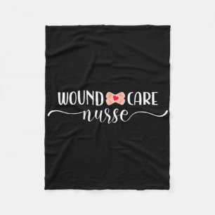 Wound Care Nurse Fleece Blanket