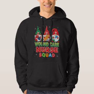 Wound Care Nurse Squad Christmas Gnomes Ugly Sweat Hoodie