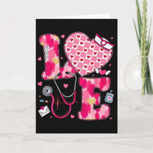Wound Care Nurse Valentine Day Love Women Heart Card