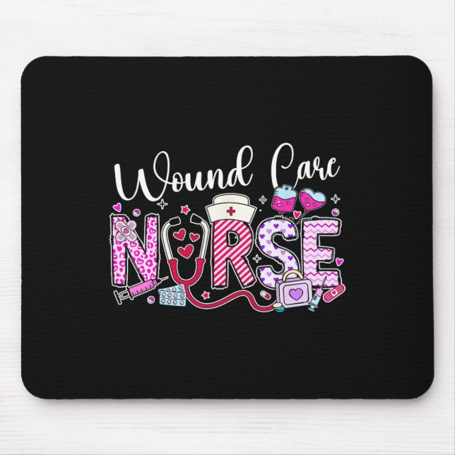 Wound Care Nurse Valentine's Day Funny Nursing Ste Mouse Mat (Front)