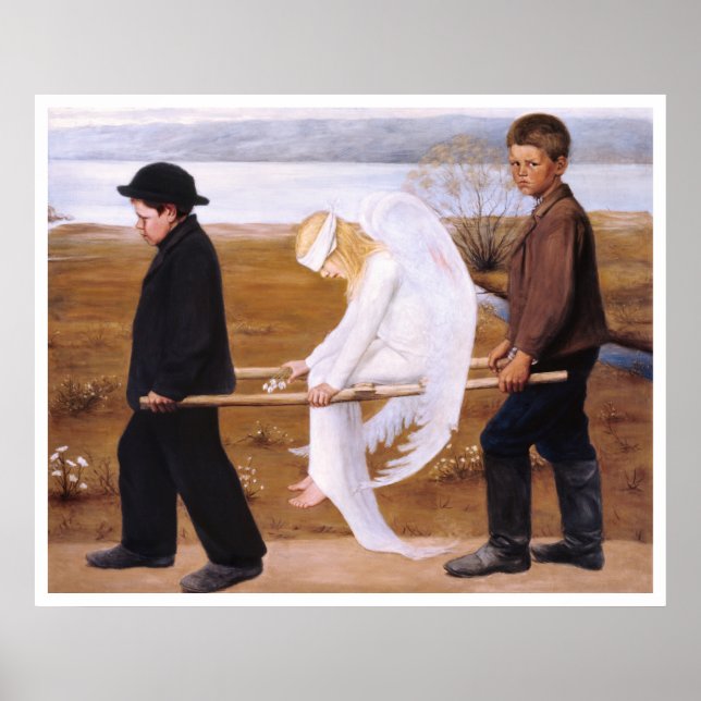 Wounded angel by Hugo Simberg Favourite CC1254 XL  Poster (Front)