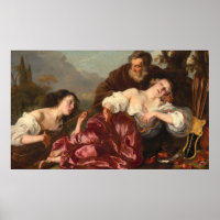 Wounded Dorinda - Louis Vallée Fine Art Poster