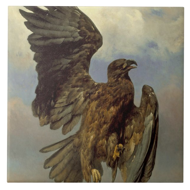 Wounded Eagle (by Rosa Bonheur) Tile (Front)