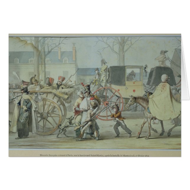 Wounded French Soldiers Entering Paris (Front Horizontal)