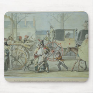 Wounded French Soldiers Entering Paris Mouse Mat