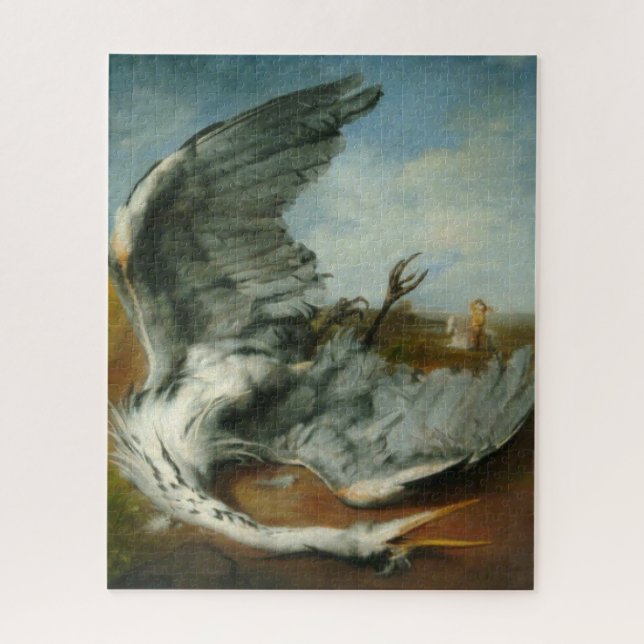 Wounded Heron (by George Frederick Watts) Jigsaw Puzzle (Vertical)