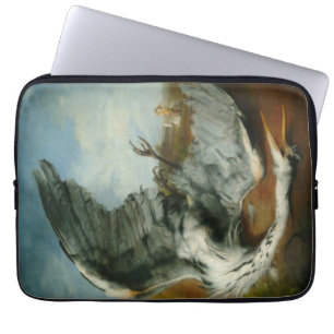Wounded Heron (by George Frederick Watts) Laptop Sleeve