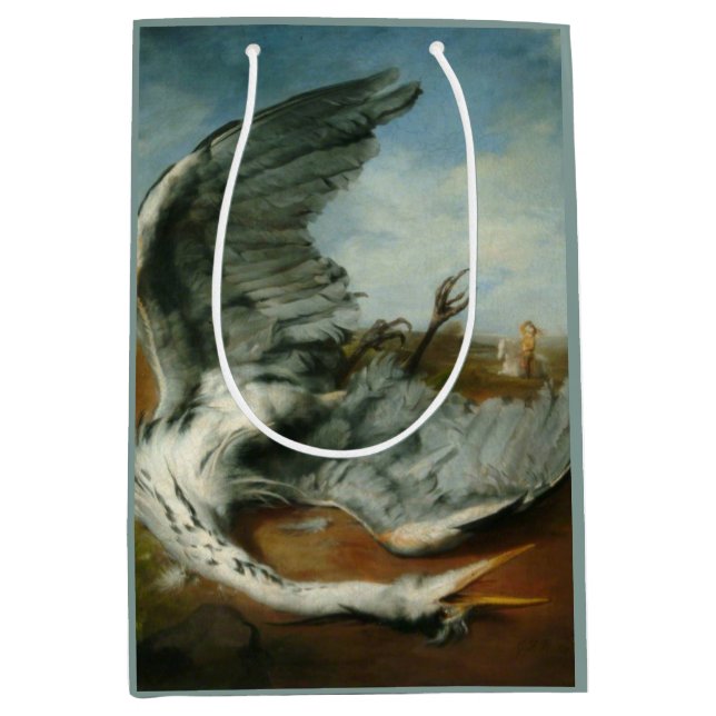Wounded Heron (by George Frederick Watts) Medium Gift Bag (Front)