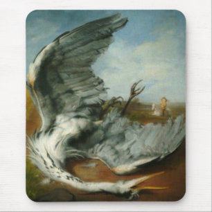 Wounded Heron (by George Frederick Watts) Mouse Mat