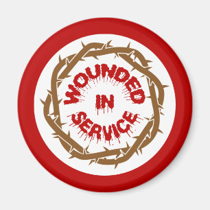 Wounded in Service Magnet