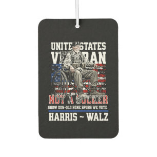 Wounded Veterans For Harris Walz 2024 Car Air Freshener