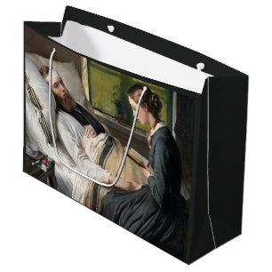 Wounded Warrior (by Elisabeth Jerichau-Baumann) Large Gift Bag