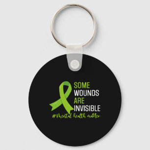 Wounds Are Invisible Mental Health Awareness Month Key Ring