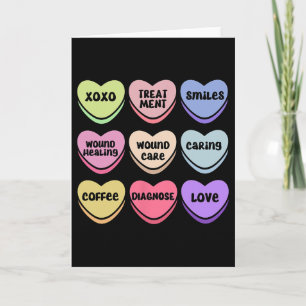 Wounds Wound Care Nurse Valentines Heart Wound Nur Card