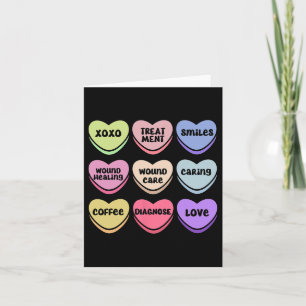 Wounds Wound Care Nurse Valentines Heart Wound Nur Card