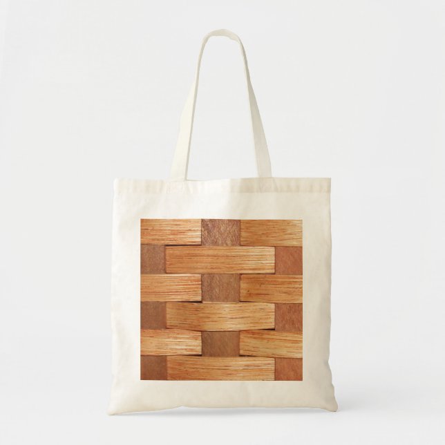 Woven Basket, Basket Weave Tote Bag (Front)
