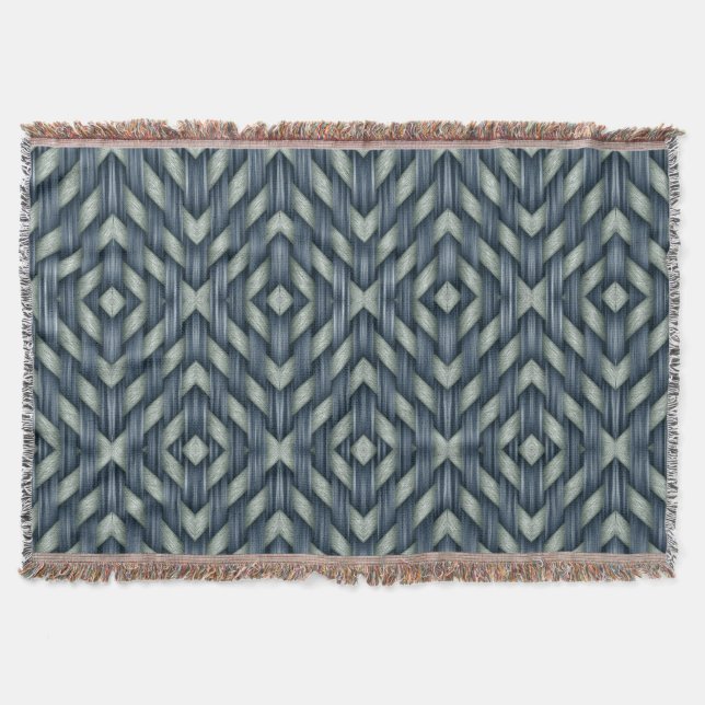 Woven Basket Weave Blanket (Front)