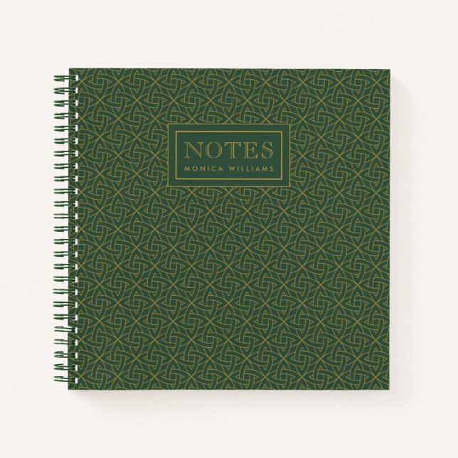 Woven Celtic Knot Pattern Notebook (Front)