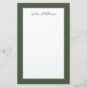 Woven Celtic Knot Pattern Stationery