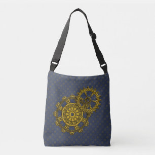 Woven Clockwork All-Over-Print Bag